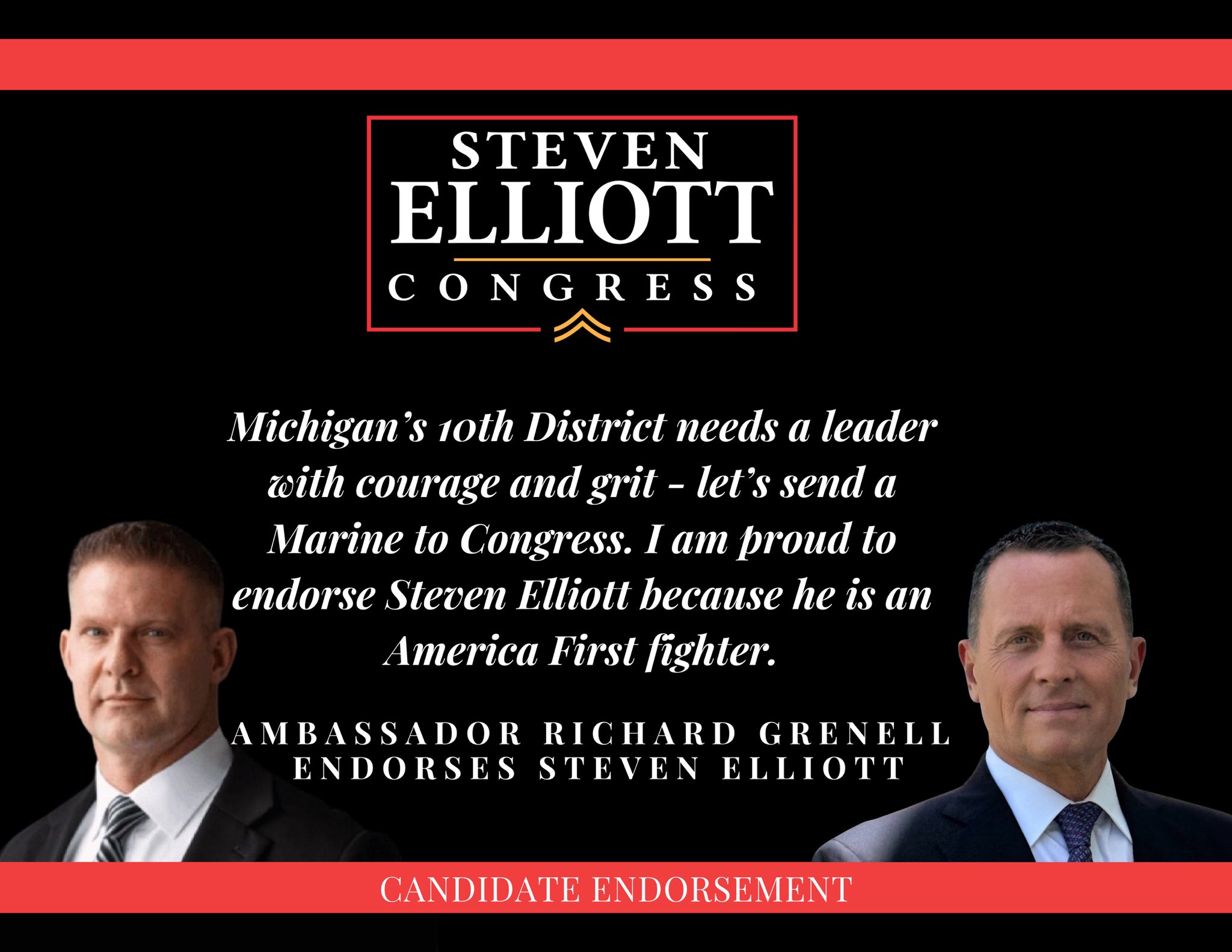 Steven Elliott with Ambassador Richard Grenell
